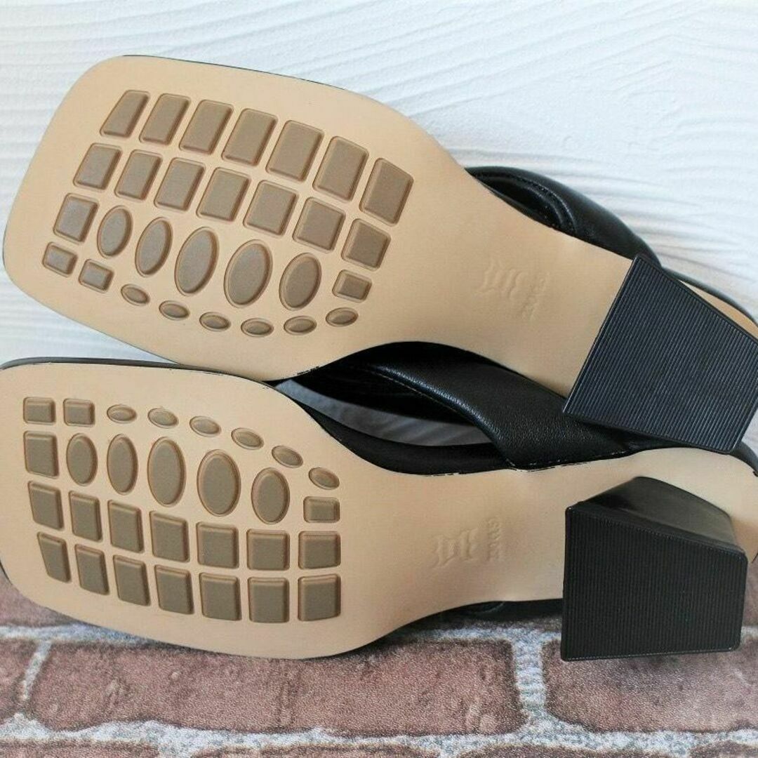 ハイヒールサンダル 牛革製 23.5cm ヒール高さ4㎝ レディース レディースの靴/シューズ(サンダル)の商品写真