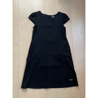 トッカ(TOCCA)の☆美品！［トッカ］リボンワンピース　黒　半袖　160☆(ワンピース)