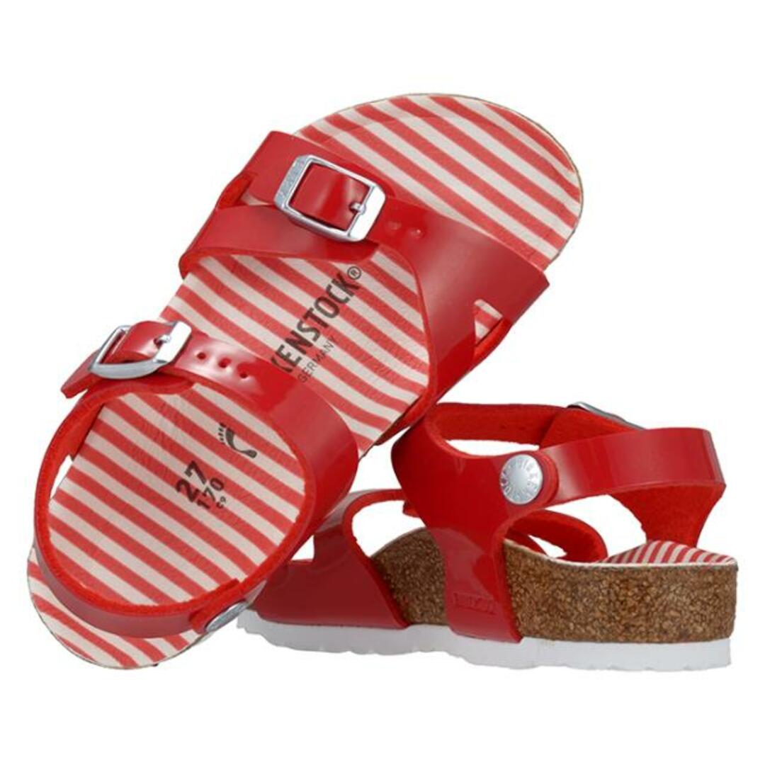 BIRKENSTOCK(ビルケンシュトック)の【アウトレット】BIRKEN STOCK ビルケンシュトック Rio Kids 1012720  Nautical Stripes Red キッズ サンダル NKN nn0861 レッド 15.0cm キッズ/ベビー/マタニティのキッズ靴/シューズ(15cm~)(サンダル)の商品写真