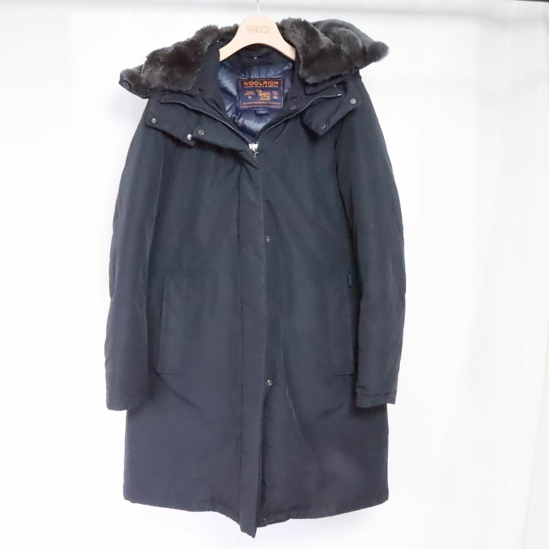 WOOLRICH　ウールリッチ　ファー付きダウン　ネイビー　Ｓ