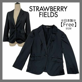 ストロベリーフィールズ(STRAWBERRY-FIELDS)のストロベリーフィールズ テーラードジャケット 薄手 ビジネス フォーマル 日本製(テーラードジャケット)