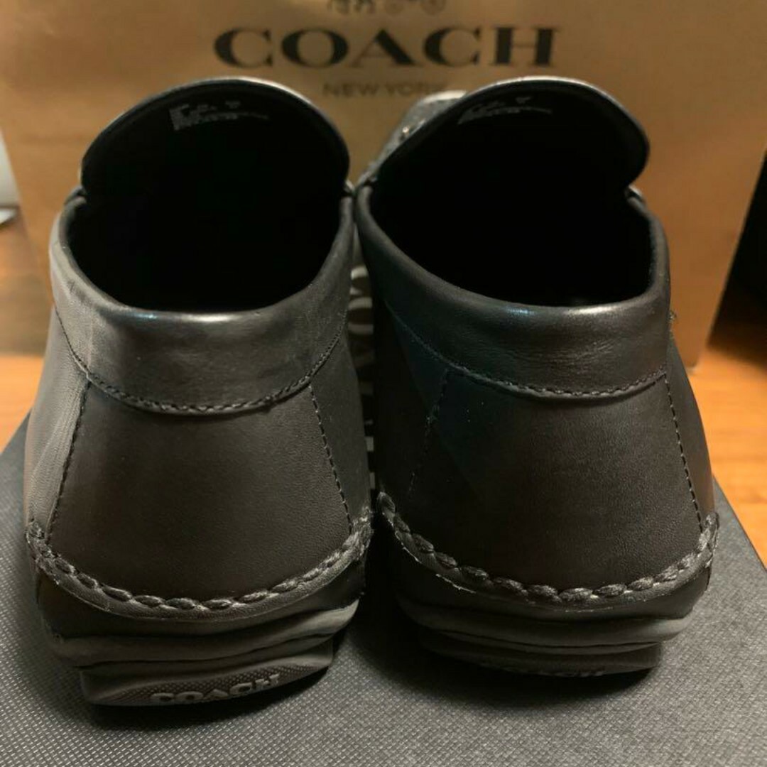 COACH(コーチ)のCOACH レザー ビットローファー ブラック US10 メンズの靴/シューズ(ドレス/ビジネス)の商品写真