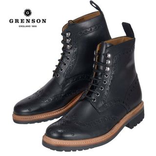 グレンソン(GRENSON)の【アウトレット】GRENSON グレンソン LACE-UP BOOTS 111619 レースアップブーツ メンズ NKN nn0959 ブラック(ブーツ)