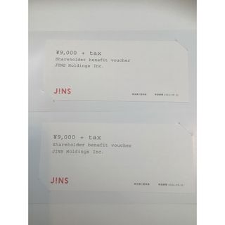 ジンズ(JINS)のJINS 株主優待券　2枚(ショッピング)