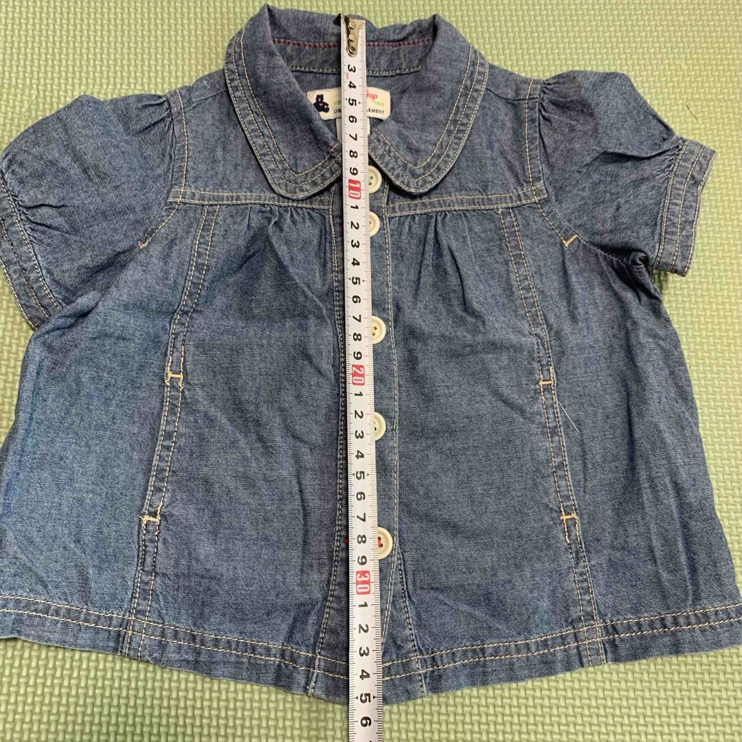 babyGAP(ベビーギャップ)のベビーギャップ　デニムシャツ　80 キッズ/ベビー/マタニティのベビー服(~85cm)(シャツ/カットソー)の商品写真