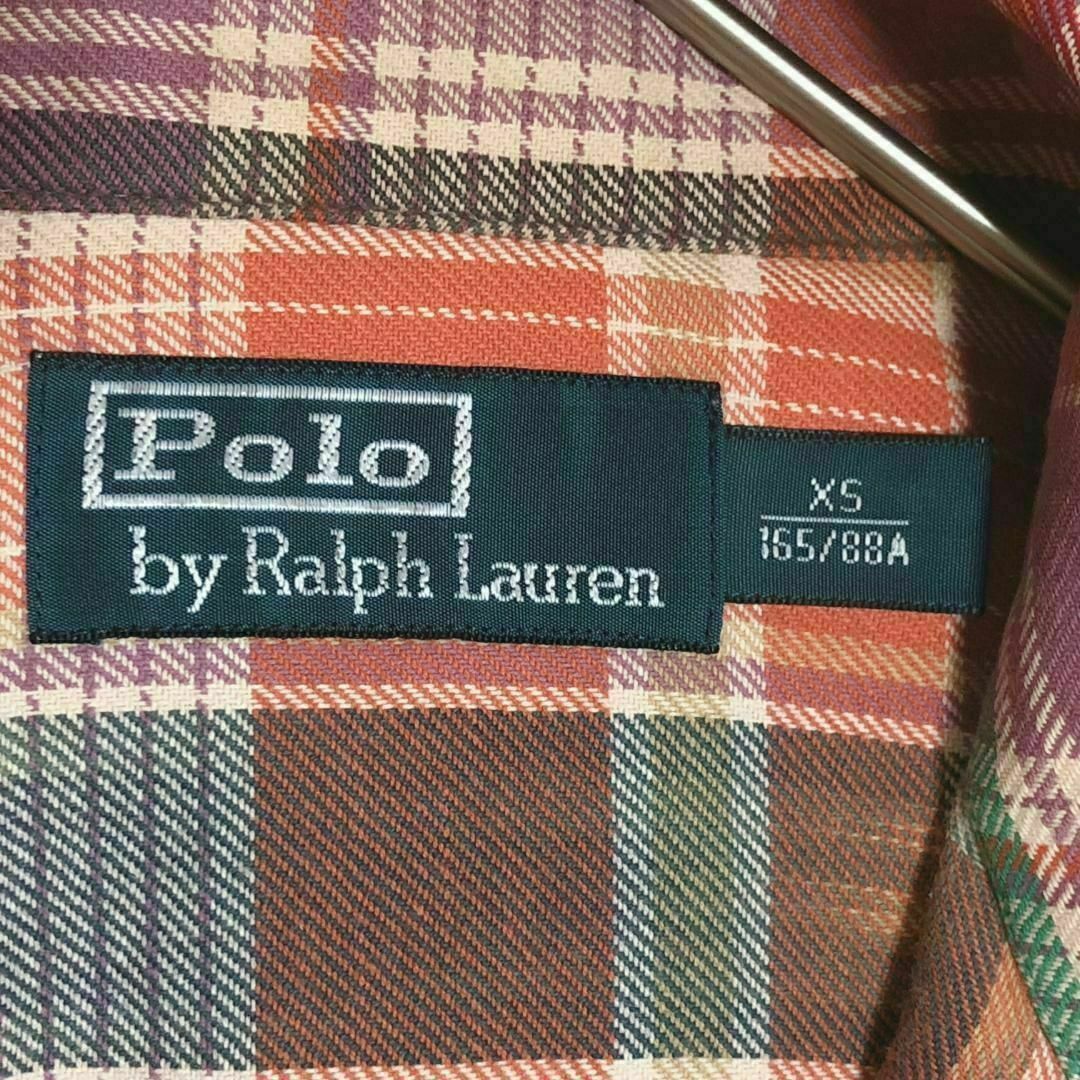 POLO RALPH LAUREN(ポロラルフローレン)の34X ポロラルフローレン マルチカラー ネルシャツ エポレットレディース古着 レディースのトップス(シャツ/ブラウス(長袖/七分))の商品写真