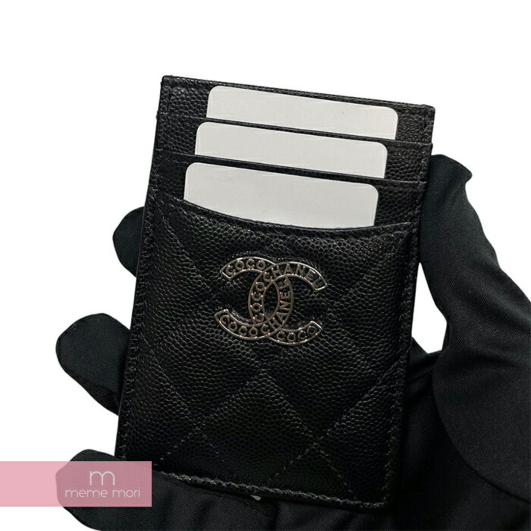 CHANEL(シャネル)のCHANEL Classic Coco Mark Card Holder AP3404 B12928 NO206 シャネル クラシックカードホルダー カードケース マトラッセ キルティング ココマーク ブラック 【240218】【中古-A】【me04】 レディースのファッション小物(名刺入れ/定期入れ)の商品写真