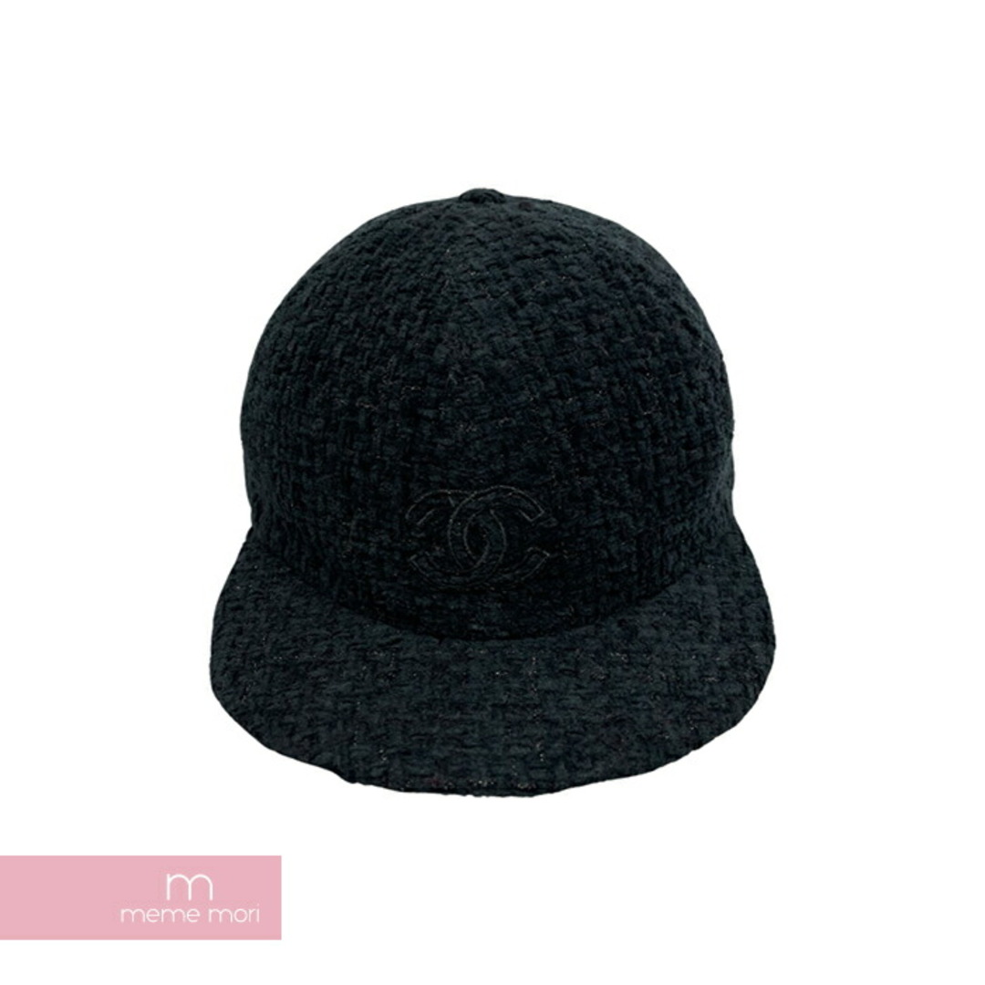 CHANEL(シャネル)のCHANEL Tweed Cotton cap シャネル ツイードコットンキャップ 帽子 ココマーク 刺繍 ラメ刺繍糸 ブラック サイズL 【240218】【新古品】【me04】 メンズの帽子(キャップ)の商品写真