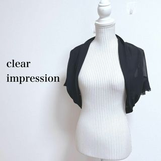 クリアインプレッション(CLEAR IMPRESSION)のクリアインプレッション パーティボレロ　フリルスリーブ　シースルー【2】(カーディガン)