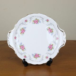 ロイヤルアルバート(ROYAL ALBERT)のイヤルアルバート　トランキュリティ　B＆Bプレート　大皿　薔薇　イギリス(食器)