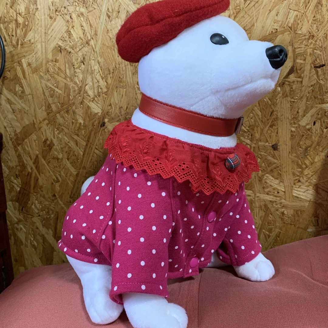 犬服　ピンク ハンドメイドのペット(ペット服/アクセサリー)の商品写真