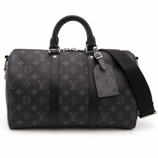 ルイヴィトン(LOUIS VUITTON)の美品 ルイヴィトン ショルダーバッグ モノグラム・エクリプス キーポル・バンドリエール 35 M46655 LOUIS VUITTON LV ブランドバッグ メンズ(ショルダーバッグ)