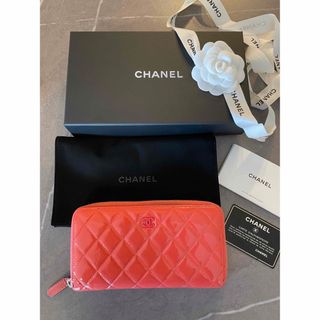 シャネル(CHANEL)のCHANEL シャネル パテントレザー　マトラッセ エナメル　長財布 リカラー済(財布)