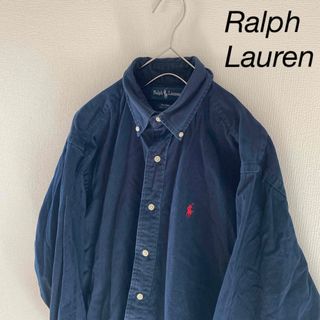 ラルフローレン(Ralph Lauren)のRalphLaurenラルフローレン長袖BDシャツメンズmY2Kネイビー紺古着(シャツ)