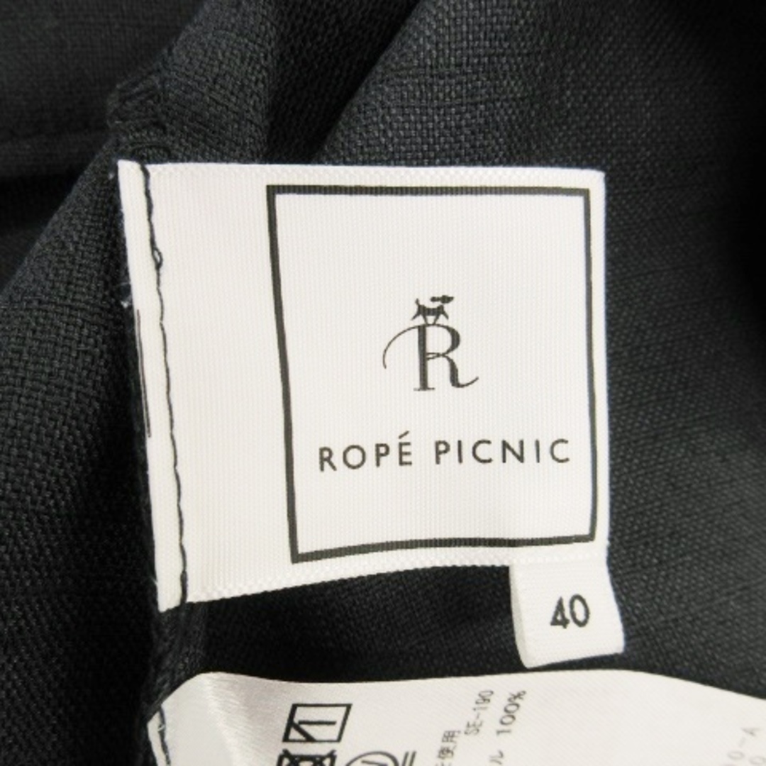 Rope' Picnic(ロペピクニック)のロペピクニック ブラウス Vネック 半袖 タック ロールアップ 40 グレー レディースのトップス(シャツ/ブラウス(半袖/袖なし))の商品写真