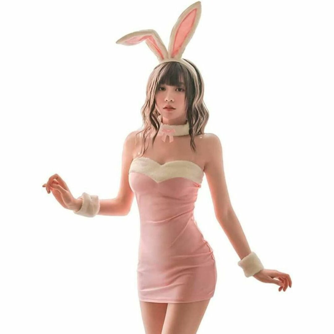 【後ろ姿も可愛い】バニーガール コスプレ レディース コスプレ衣装 フルセット エンタメ/ホビーのコスプレ(衣装一式)の商品写真