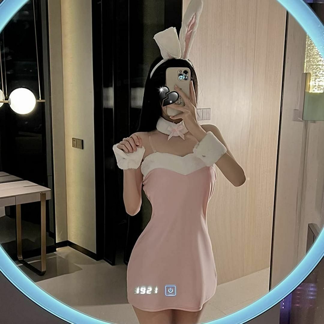 【後ろ姿も可愛い】バニーガール コスプレ レディース コスプレ衣装 フルセット エンタメ/ホビーのコスプレ(衣装一式)の商品写真