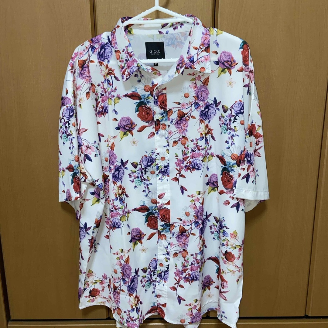 マルチパターンオーバーサイズ半袖ドルマンシャツ メンズのトップス(シャツ)の商品写真