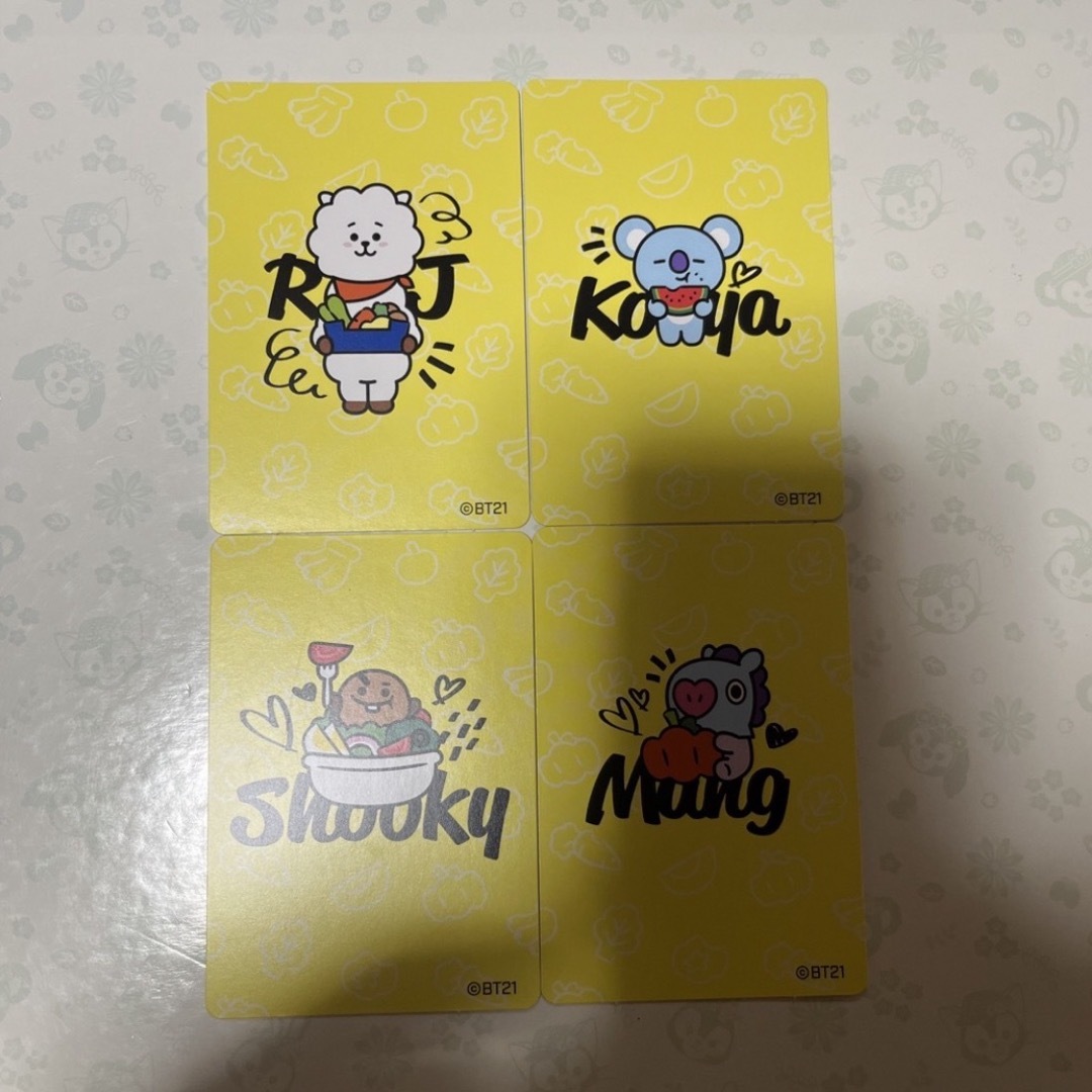 BT21(ビーティーイシビル)のBT21 RJ SHOOKY MANG フィッシュソーセージ カード BTS エンタメ/ホビーのおもちゃ/ぬいぐるみ(キャラクターグッズ)の商品写真