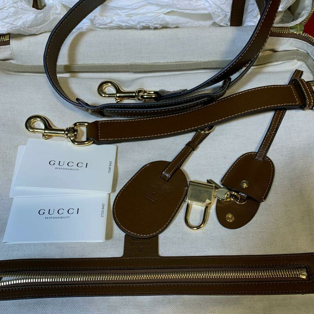 Gucci(グッチ)のGUCCI Horsebit 1955 suitcase GGモノグラム柄 メンズのバッグ(ビジネスバッグ)の商品写真