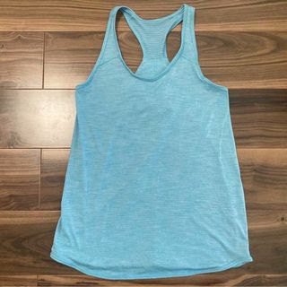 ルルレモン(lululemon)のルルレモン Lululemon Essential Tank サイズ4 杢水色(タンクトップ)