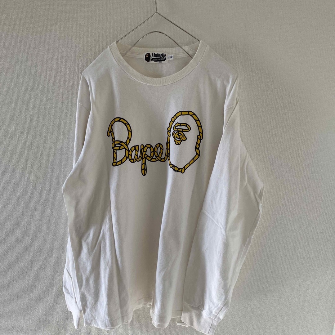 A BATHING APE - 90sBathingApeベイシングエイプロンtシャツ A BATHING APE - 90sBathingApeベイシングエイプロンtシャツ