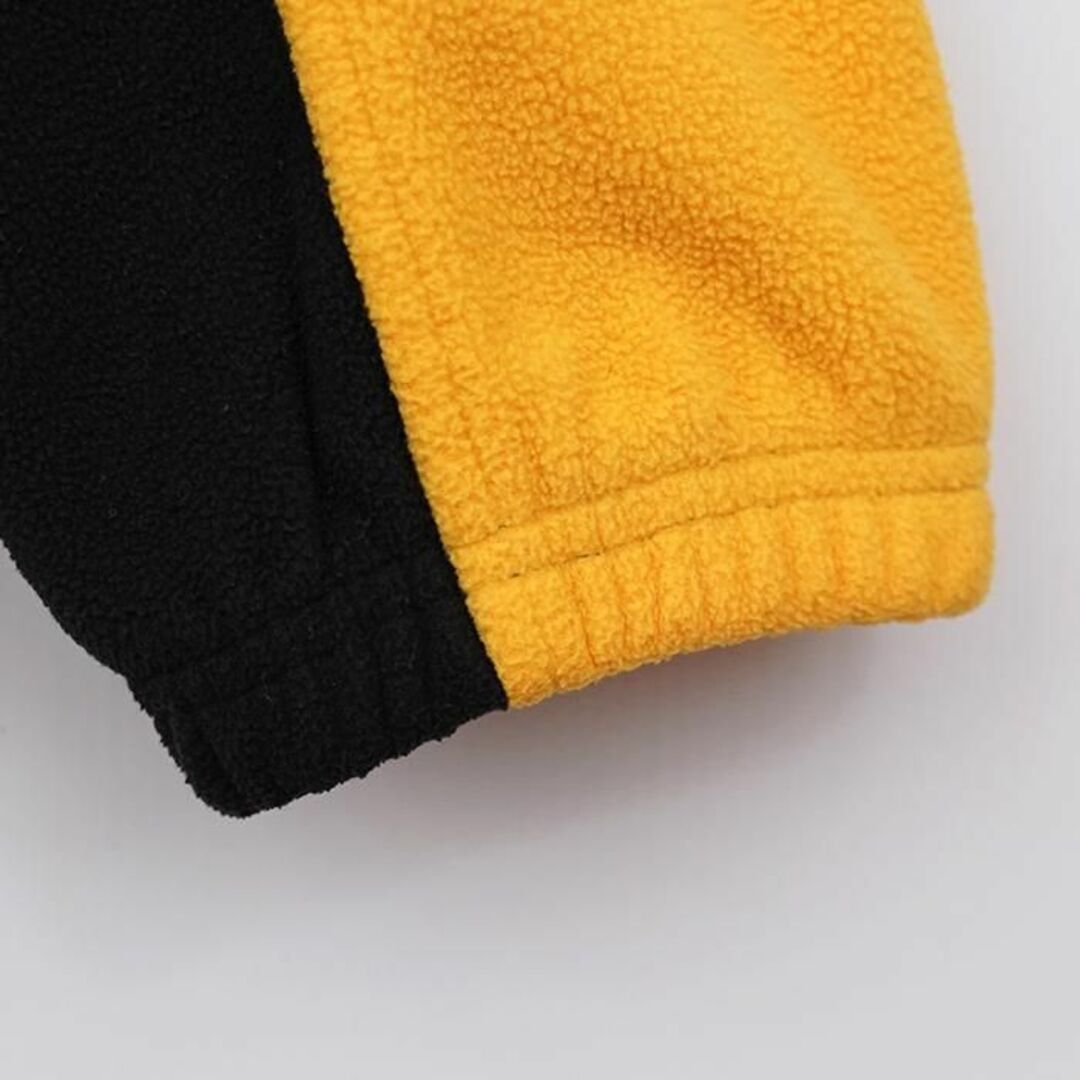 Reebok(リーボック)のリーボック スティーラーズ ロゴ刺繍ハーフジップフリース XL ブラック黒黄色 メンズのトップス(スウェット)の商品写真