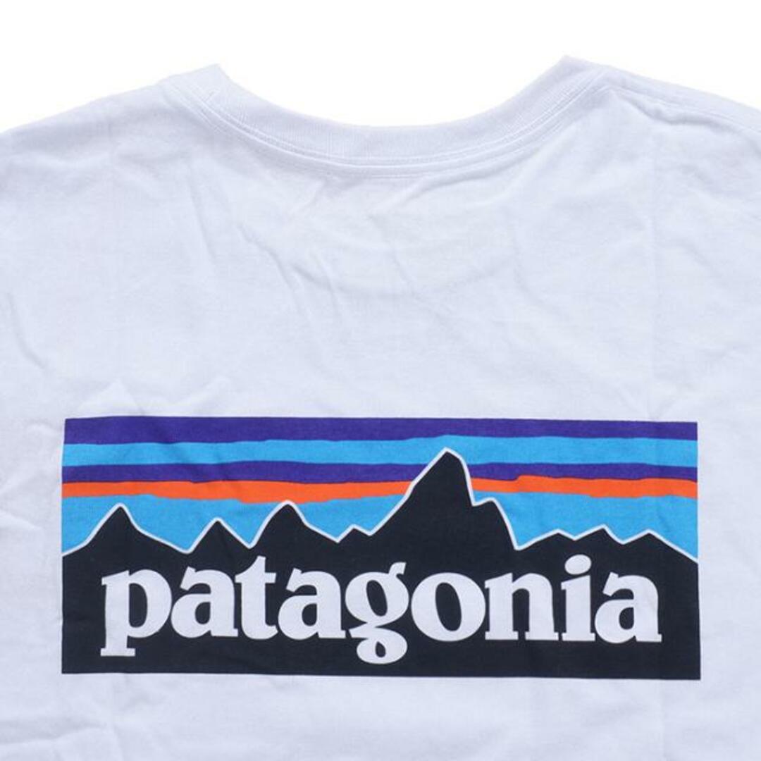 patagonia(パタゴニア)の【アウトレット】Patagonia パタゴニア M’s L/S P-6 Logo Responsibili-Tee 38518 WHI メンズ ロングスリーブ 長袖 クルーネック プリント ロゴ ホワイト 白 NKN ホワイト メンズのトップス(Tシャツ/カットソー(七分/長袖))の商品写真