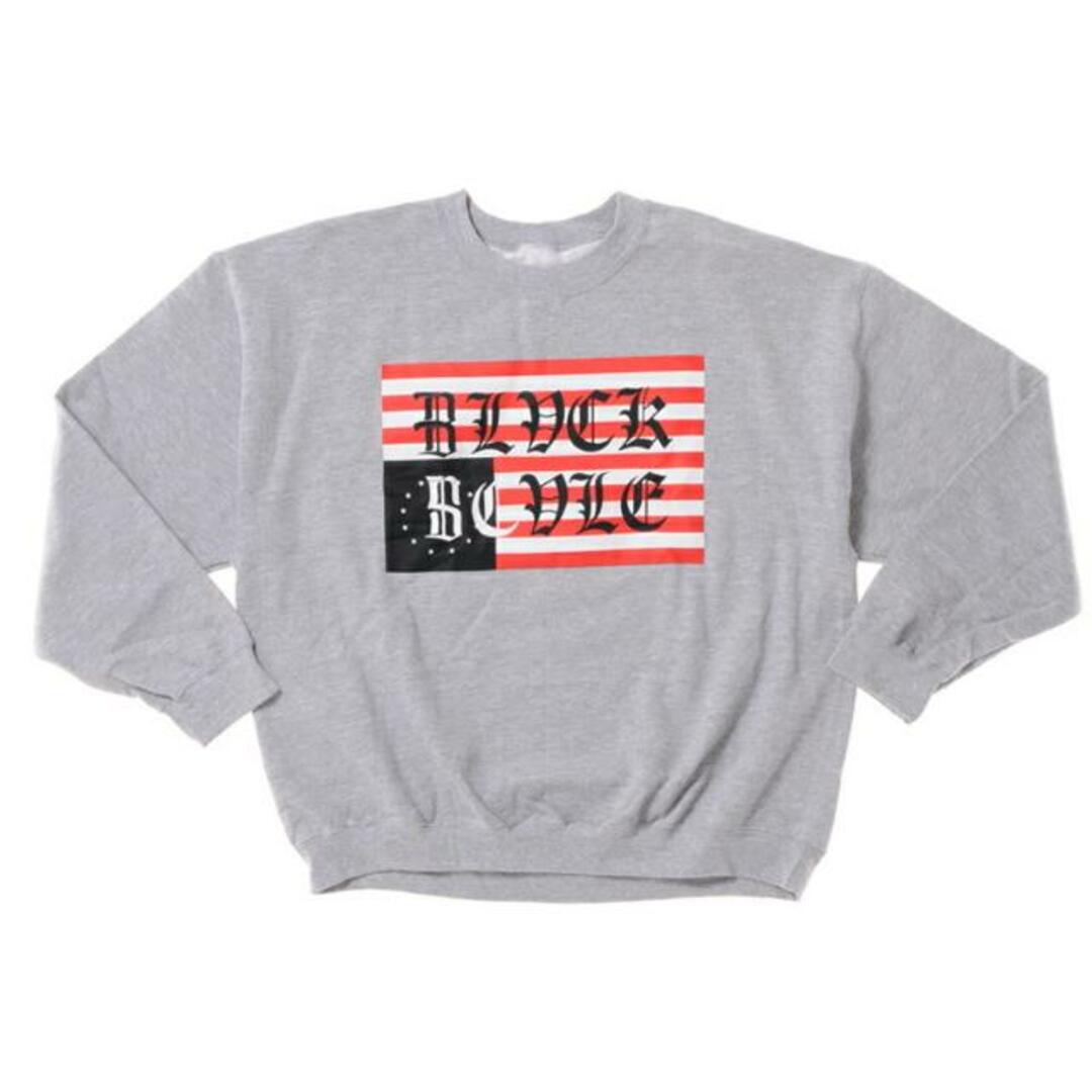 【アウトレット】BLACK SCALE ブラックスケール The Old Rebel Flag Crewneck Sweatshirt  クルーネック スウェット シャツ メンズ NKN グレー メンズのトップス(スウェット)の商品写真