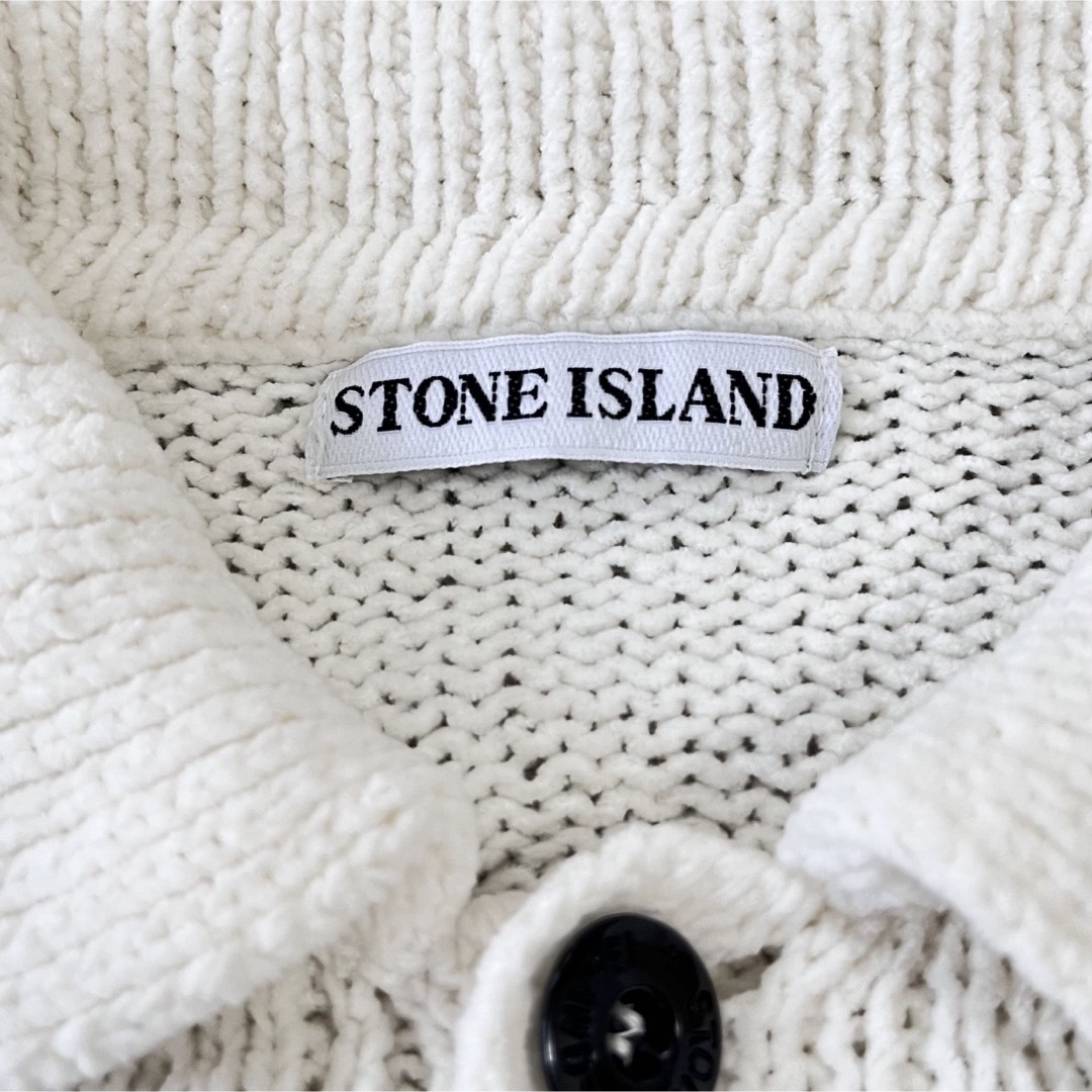 STONE ISLAND(ストーンアイランド)の【1999SS】STONE ISLAND カラーネック コットンニット 2XL メンズのトップス(ニット/セーター)の商品写真