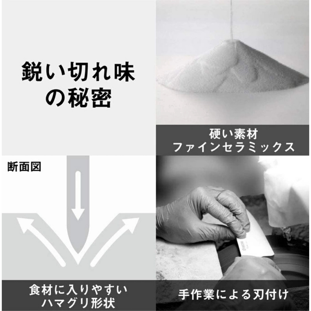 京セラ(キョウセラ)の包丁　キッチン　3 点　セット　京セラ　セラミック　ナイフ　ピーラー　新品　 インテリア/住まい/日用品のキッチン/食器(収納/キッチン雑貨)の商品写真