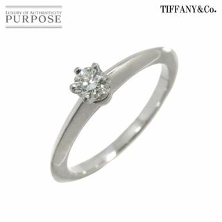 ティファニー(Tiffany & Co.)のティファニー TIFFANY&CO. ソリティア ダイヤ 0.22ct I/VVS2/3EX 11.5号 リング Pt プラチナ 指輪 【鑑定書付き】 VLP 90218202(リング(指輪))