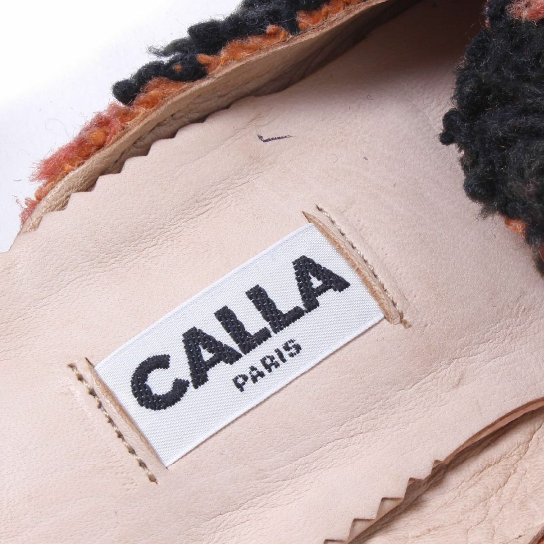 新品 CALLA PARIS バブーシュ サンダル スリッパ フラットシューズ レディースの靴/シューズ(サンダル)の商品写真