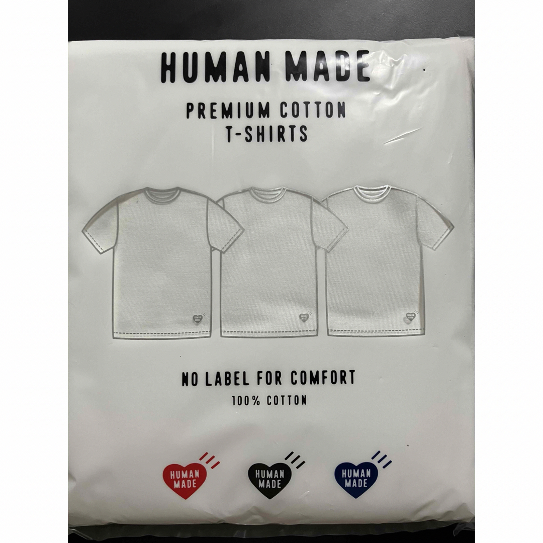 HUMAN MADE(ヒューマンメイド)のHUMAN MADE T-SHIRT 3パックTシャツ 白 XL メンズのトップス(Tシャツ/カットソー(半袖/袖なし))の商品写真