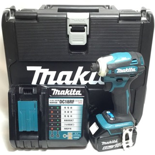 Makita - ΘΘMAKITA マキタ インパクトドライバ 18v 充電器・充電池1個・ケース付 程度B TD172DRGX ブルー