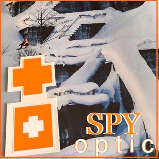 スパイ(SPY)のSPYスパイオプティックUS限定激レア型抜オレンジクロスアイコンステッカーセット(アクセサリー)