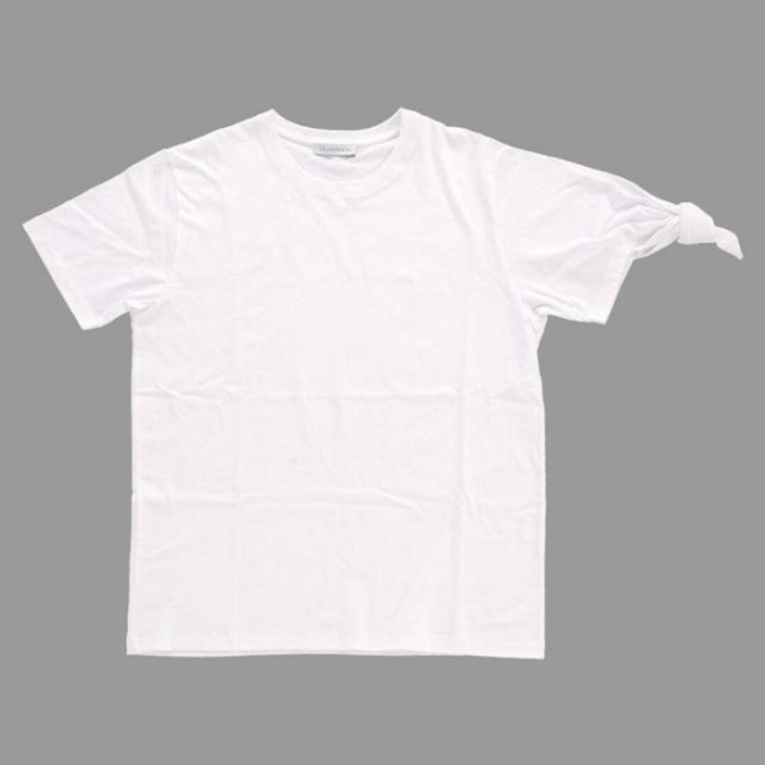 J.W.ANDERSON(ジェイダブリューアンダーソン)のジェイダブリュ アンダーソン Tシャツ 半袖 白 メンズ JW Anderson Single Knot T-Shirt JE12MS17 708 001 J.W(otr1189) - S メンズのトップス(Tシャツ/カットソー(半袖/袖なし))の商品写真