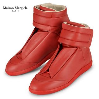 【アウトレット】メゾン マルジェラ スニーカー レッド 赤 Maison Margiela Sneakers S57WS0131 SX8966 307 メンズ 靴 ハイカット -(スニーカー)