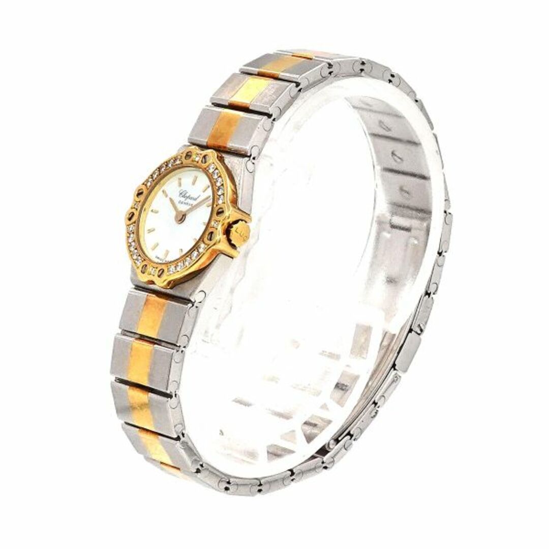 Chopard(ショパール)のショパール Chopard サンモリッツ コンビ 8067/11 ダイヤベゼル レディース 腕時計 ホワイト 文字盤 YG クォーツ St. Moritz VLP 90222936 レディースのファッション小物(腕時計)の商品写真