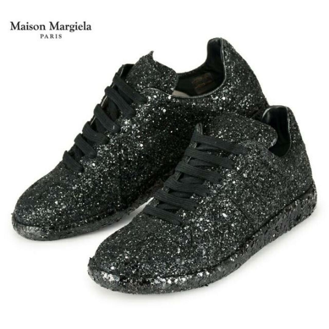 【アウトレット】マルジェラ スニーカー ブラック 黒 Maison Margiela Sneakers S58WS0052 S47705 900 レディース 靴 レプリカ - 37 レディースの靴/シューズ(スニーカー)の商品写真