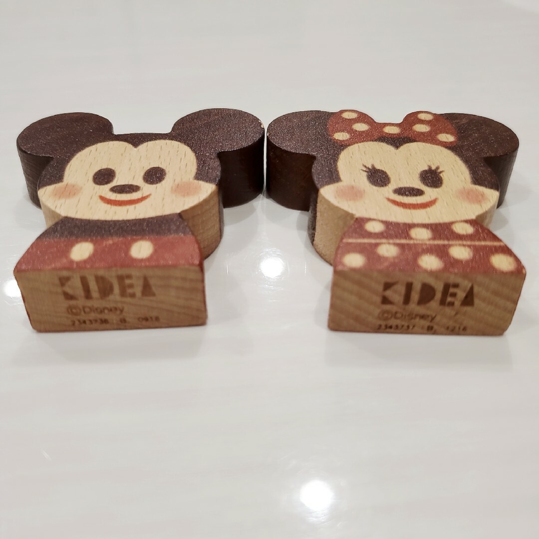 Disney(ディズニー)のディズニー Disney キディア KIDEA ミッキー ミニー 積み木 つみき キッズ/ベビー/マタニティのおもちゃ(積み木/ブロック)の商品写真