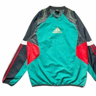 アディダス(adidas)の【Adidas】アディダス グリーンナイロンジャケット プルオーバーピステ(ジャージ)