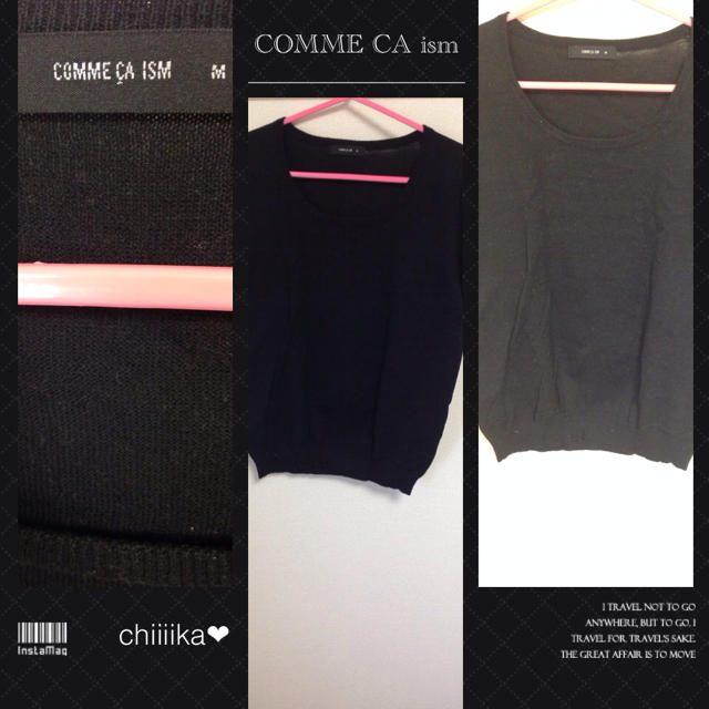 COMME CA ISM(コムサイズム)のCOMME CA ISM★ニットソー レディースのトップス(カットソー(半袖/袖なし))の商品写真