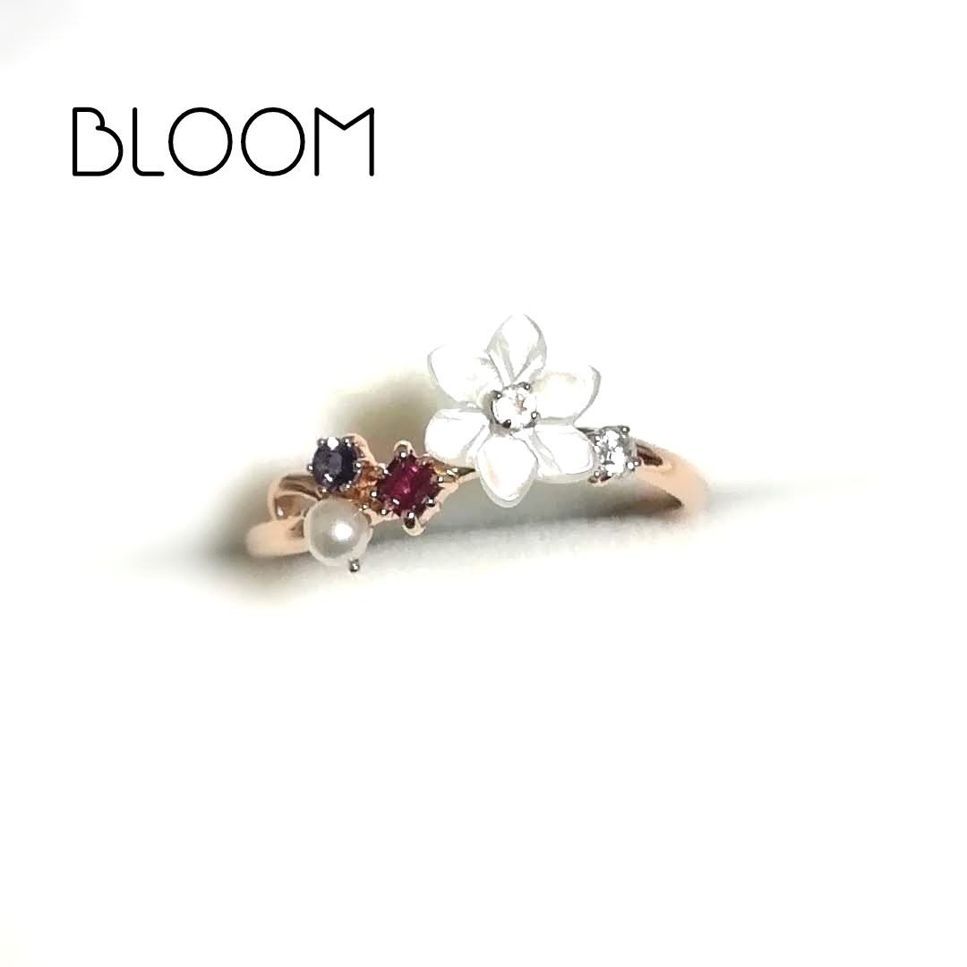 BLOOM(ブルーム)の(美品) BLOOM K10PGリング 9号 レディースのアクセサリー(リング(指輪))の商品写真