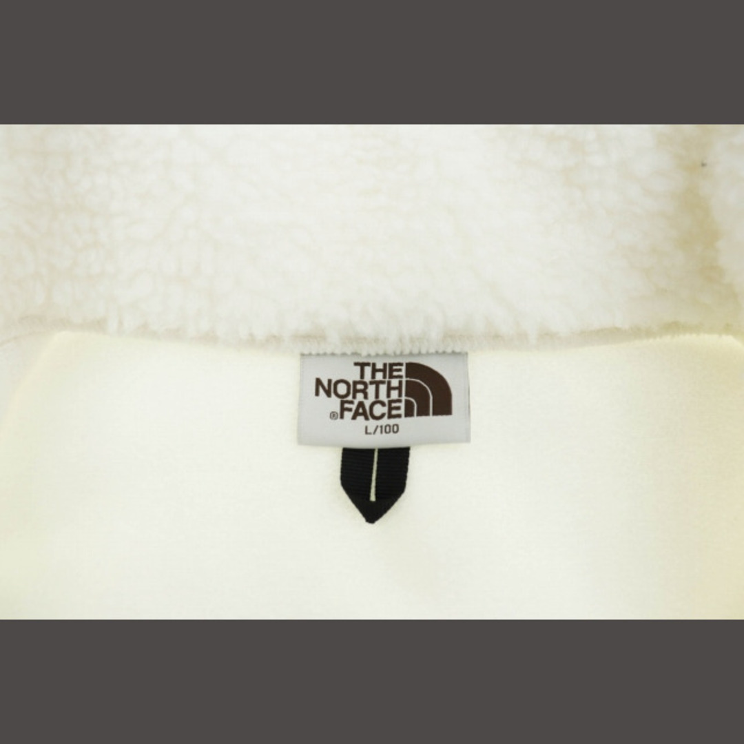 THE NORTH FACE(ザノースフェイス)のザノースフェイス ロゴ シェルパ フリース ジャケット NI4FP52J L 白 メンズのジャケット/アウター(ブルゾン)の商品写真