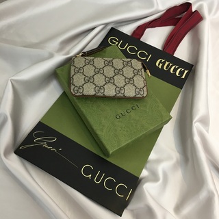 グッチ(Gucci)のGUCCI グッチ キーチェーン付きコインケース GGスプリーム【7218-004】(コインケース)