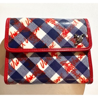 ヴィヴィアンウエストウッド(Vivienne Westwood)の新品ヴィヴィアンウエストウッド二つ折りチェック財布赤(財布)