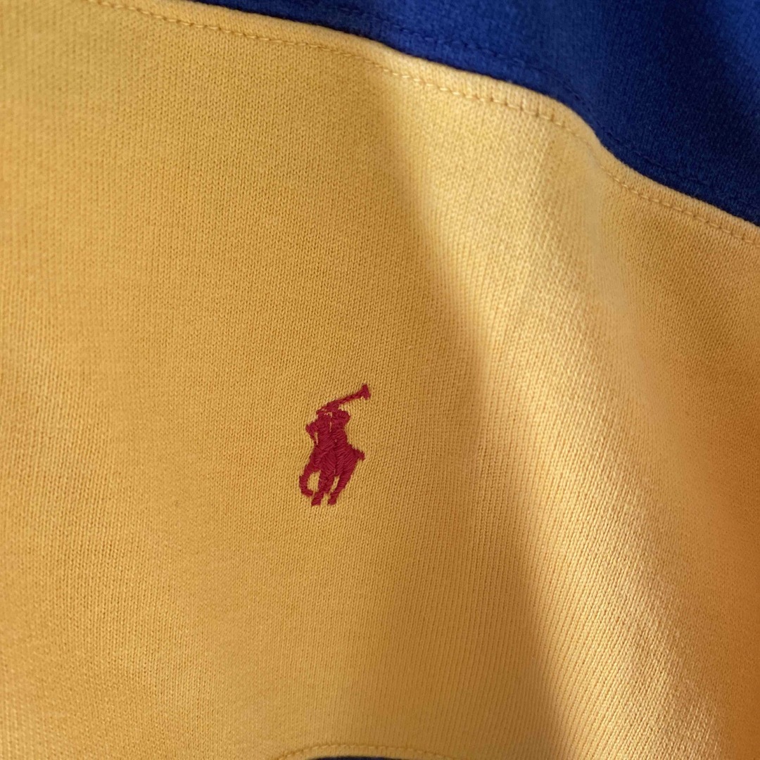 POLO RALPH LAUREN(ポロラルフローレン)のレアRalphLaurenラルフローレンボーダーラガーシャツメンズ長袖mブルー黄 メンズのトップス(シャツ)の商品写真