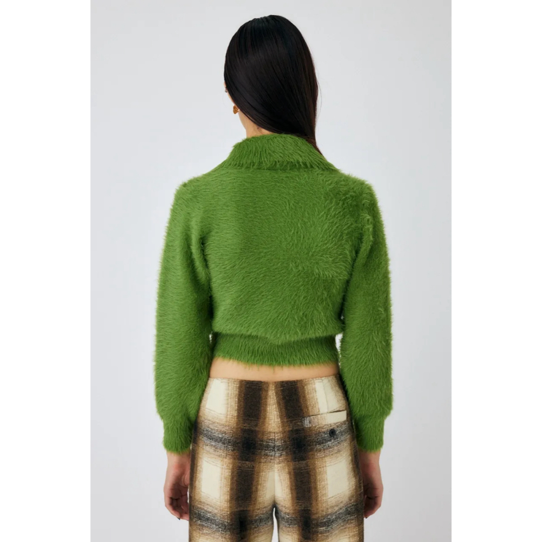 moussy(マウジー)のMOUSSY♡FEATHER YARN KNIT シャツ レディースのトップス(ニット/セーター)の商品写真