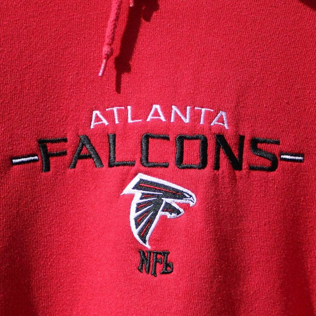NFLオフィシャル ATLANTA FALCONS オール刺繍 古着 パーカー メンズのトップス(パーカー)の商品写真